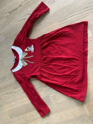 Kjole, Julekjole, H&M, str. 110, Supersød julekjole i rød med sød krave, sløjfe og lomme på. Den er 