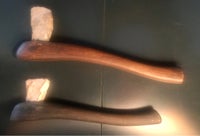 Stenøkser på skaft., Oldtid - stenalder