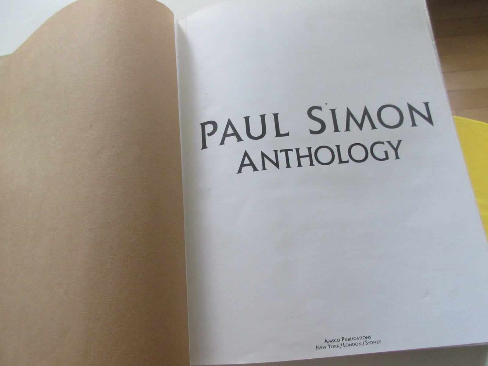 piano/vocal and guitar, PAUL SIMON ANTHOLOGY 50 SONGS