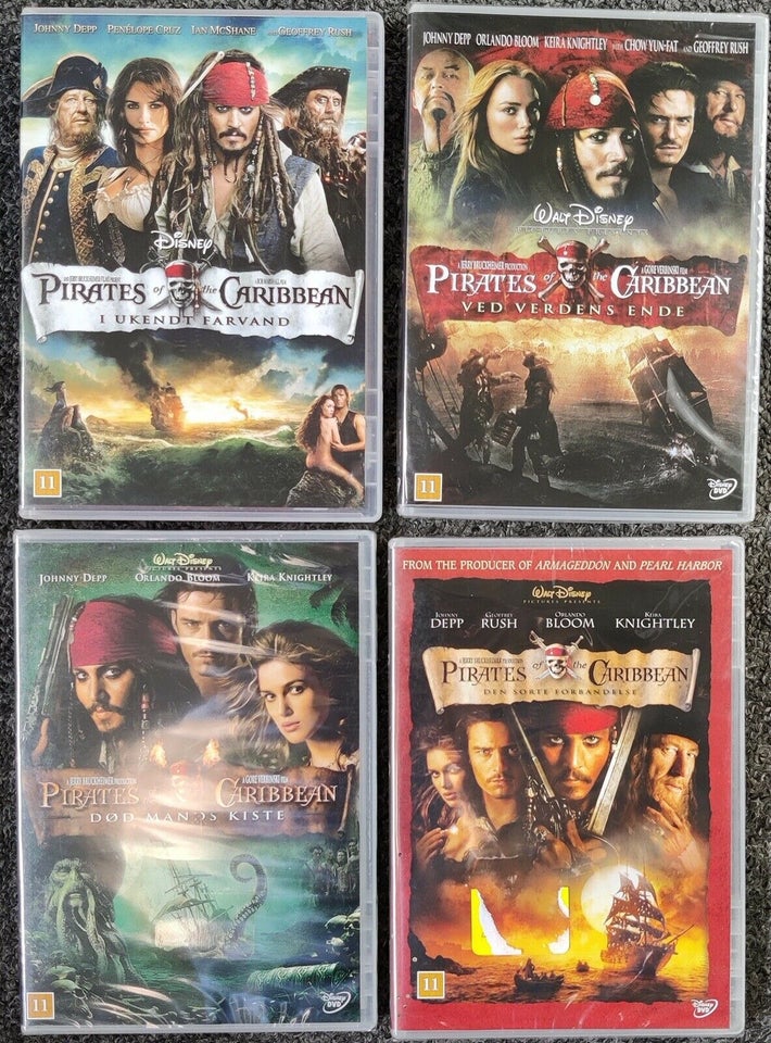 Pirates Of The Caribbean, DVD, familiefilm