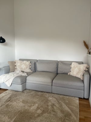 Chaiselong, bomuld, 3 pers., Den kendte modul sofa fra IKEA, som er nu udgået. Kan let skilles fra h