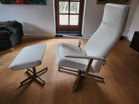 Hvid læderstol