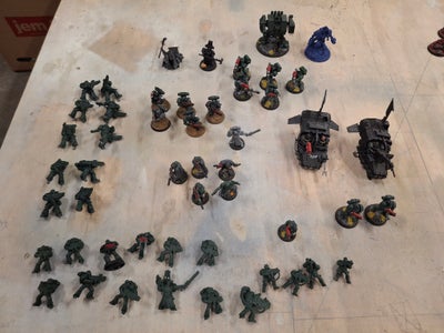 Warhammer, Dark angels space marines 
WYSIWYG 
Tag det hele for 700kr
Kan sendes på købers regning