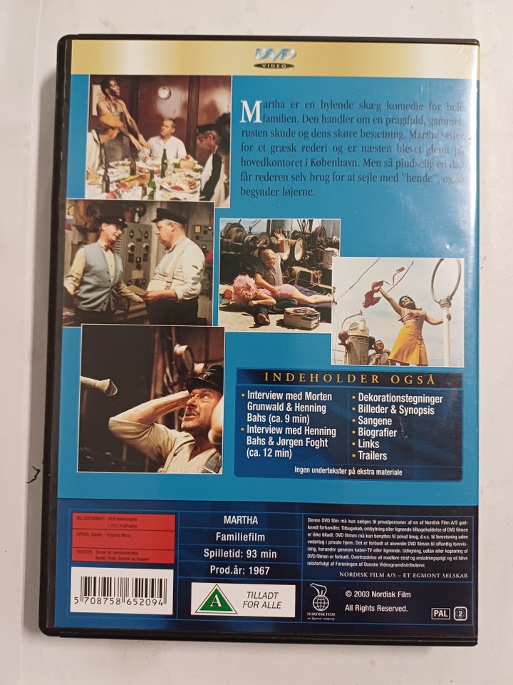 Martha, DVD, familiefilm