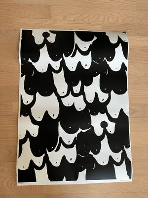Plakat, Butler/Lindgård, motiv: Nipple, b: 50 h: 70, Plakat med bryster i sort/hvid.

Afhentes i Øre