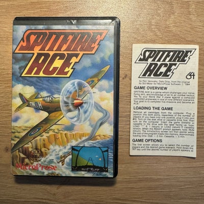 Spitfire Ace, Commodore 64, Spil til Commodore 64
Spitfire Ace
U.S. Gold 1985
Clamshell og flot stan