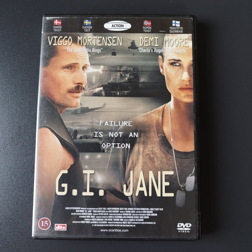G.I.Jane. Demi Moore.Viggo Mortensen, DVD, action