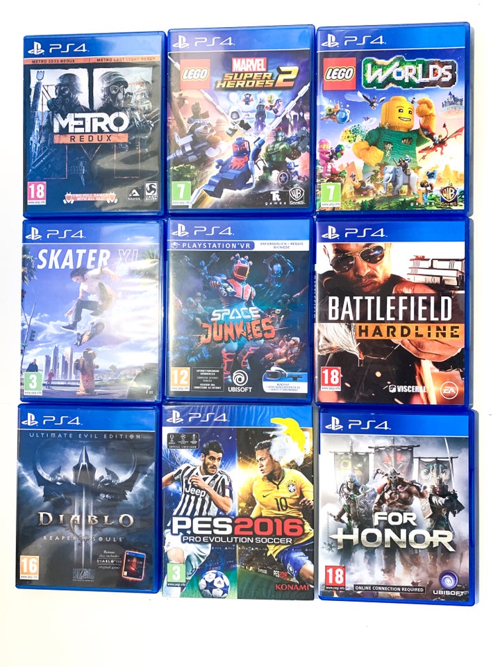 Blandede PS4 spil - se priserne i beskrivelsen, PS4