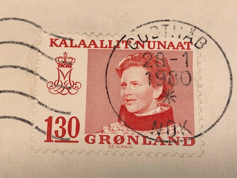 Grønland, stemplet, Kuvert fra Godthåb Olietransport v/A.