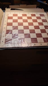 Folding Chess Board Tournament No.6 Sycamore Mahogany 54cm / 