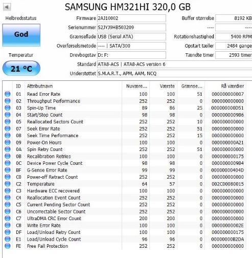 Samsung, 320 GB