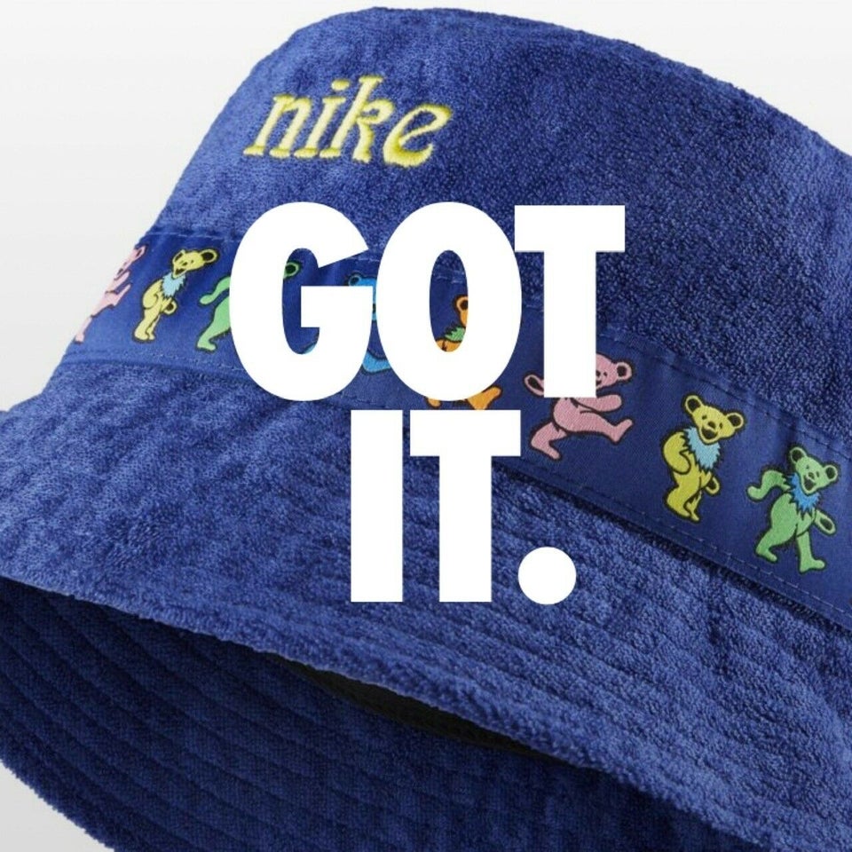 Hat, Nike x Grateful dead bucket hat blue, str. Small/medium