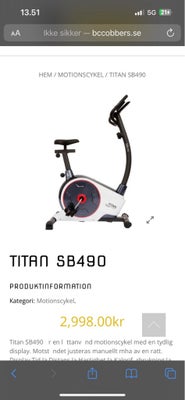 Motionscykel, Cykel, Titan, Helt ny motionscykel sælges da jeg må indse jeg ikke får den brugt .. 
s