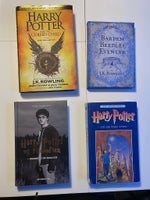 Diverse Harry Potter bøger, JK Rowling, genre: fantasy