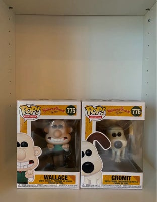 Samlefigurer, Funko Pop Wallace and Gromit, Hej. Jeg sælger de her to Wallace og Gromit funko pops. 