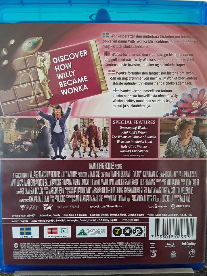 Wonka, Blu-ray, eventyr