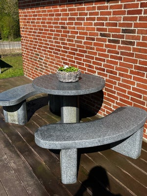 Granit bord/ bænke sæt