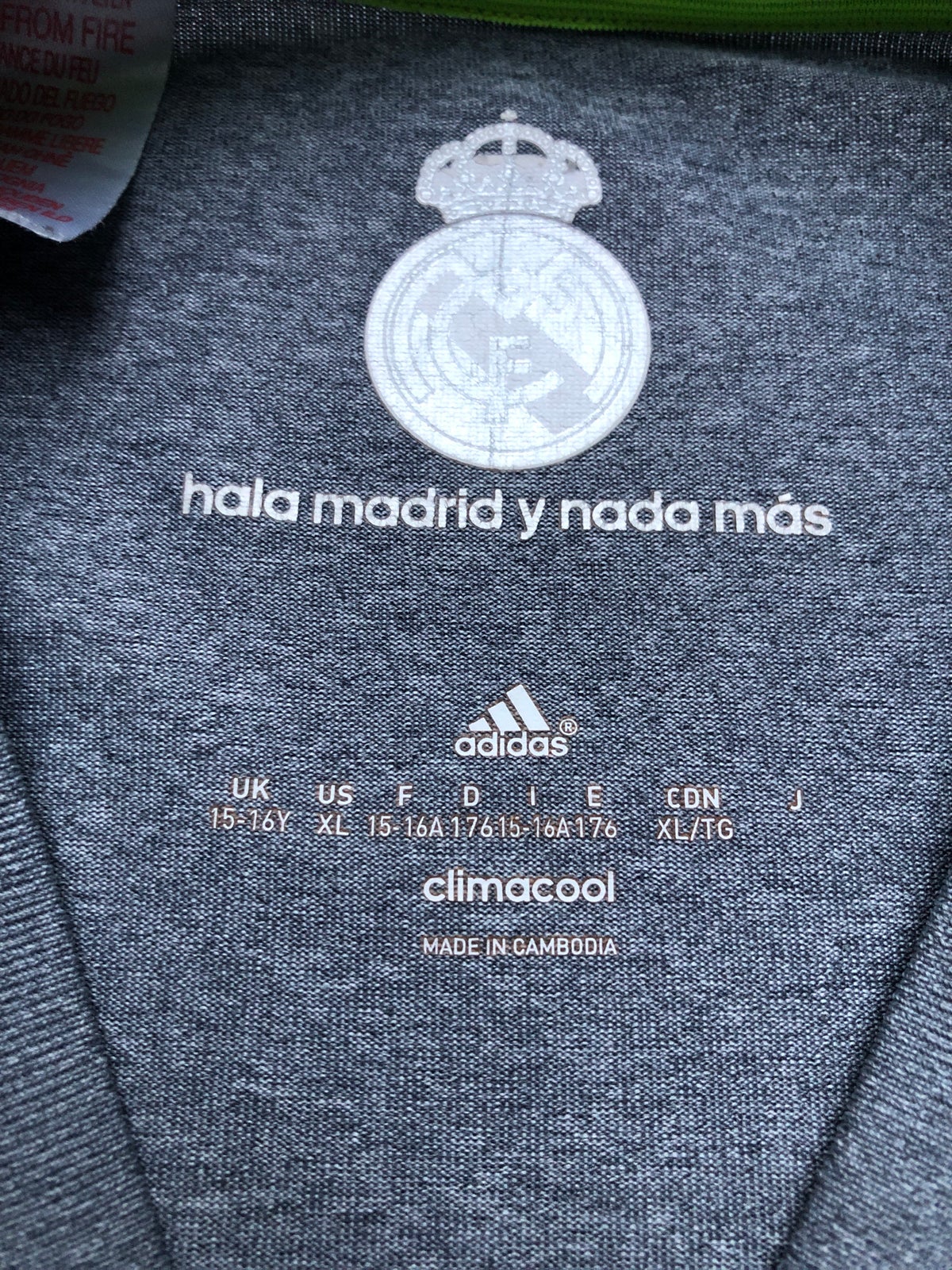 Fodboldtrøje, Real Madrid C. F. Udebane 2015/16, Adidas