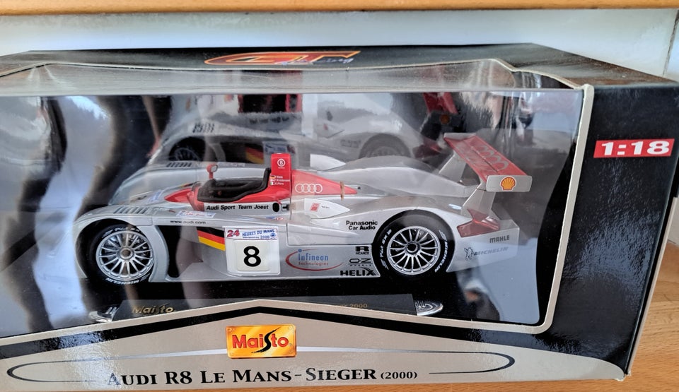 Modelbil, Audi R8, skala 1:18