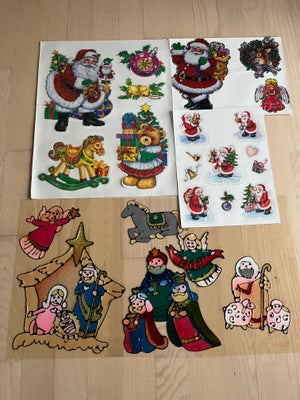 Julepynt, Jule Wall-sticker

Vindues klistermærker
Øverest til venstre med glimmer, 35 kr.

Øverest 