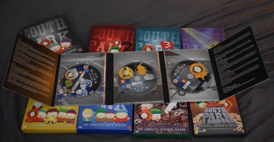South Park sæson 1-7 + filmen, DVD, tegnefilm