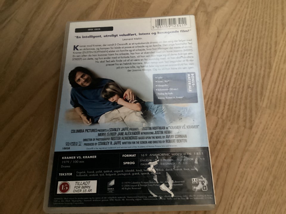 Kramer mod Kramer , DVD, drama