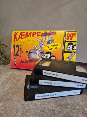 Børnefilm, Kæmpe video pakke, instruktør Disney, Et fint samlet objekt. 
3 VHS film i én pakke. 
Er 