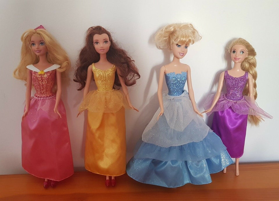 Fjendtlig leje Knop Barbie, Disney princesse Askepot Bell Tornerose Raspunzel – dba.dk – Køb og  Salg af Nyt og Brugt