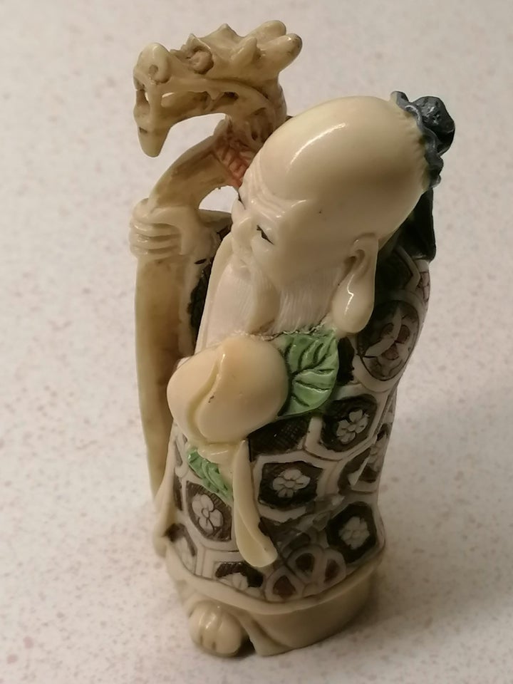 Gammel kinesisk netsuke figur, Gammel kinesisk netsuke