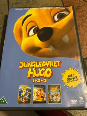 DVD, tegnefilm, Jungledyret Hugo 1-2 og 3