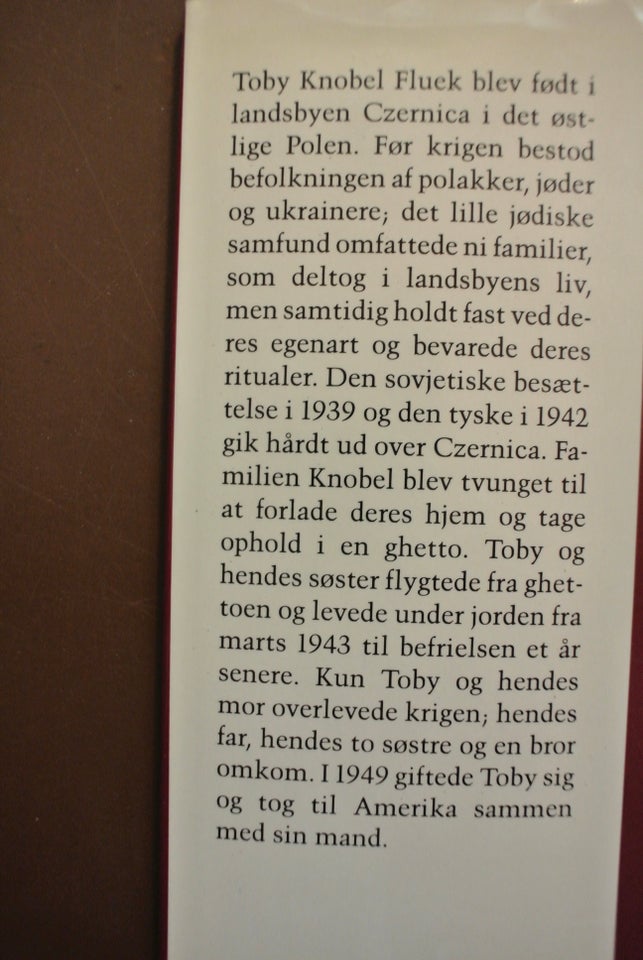 erindringer om mit liv i en polsk landsby 1930-194, af toby