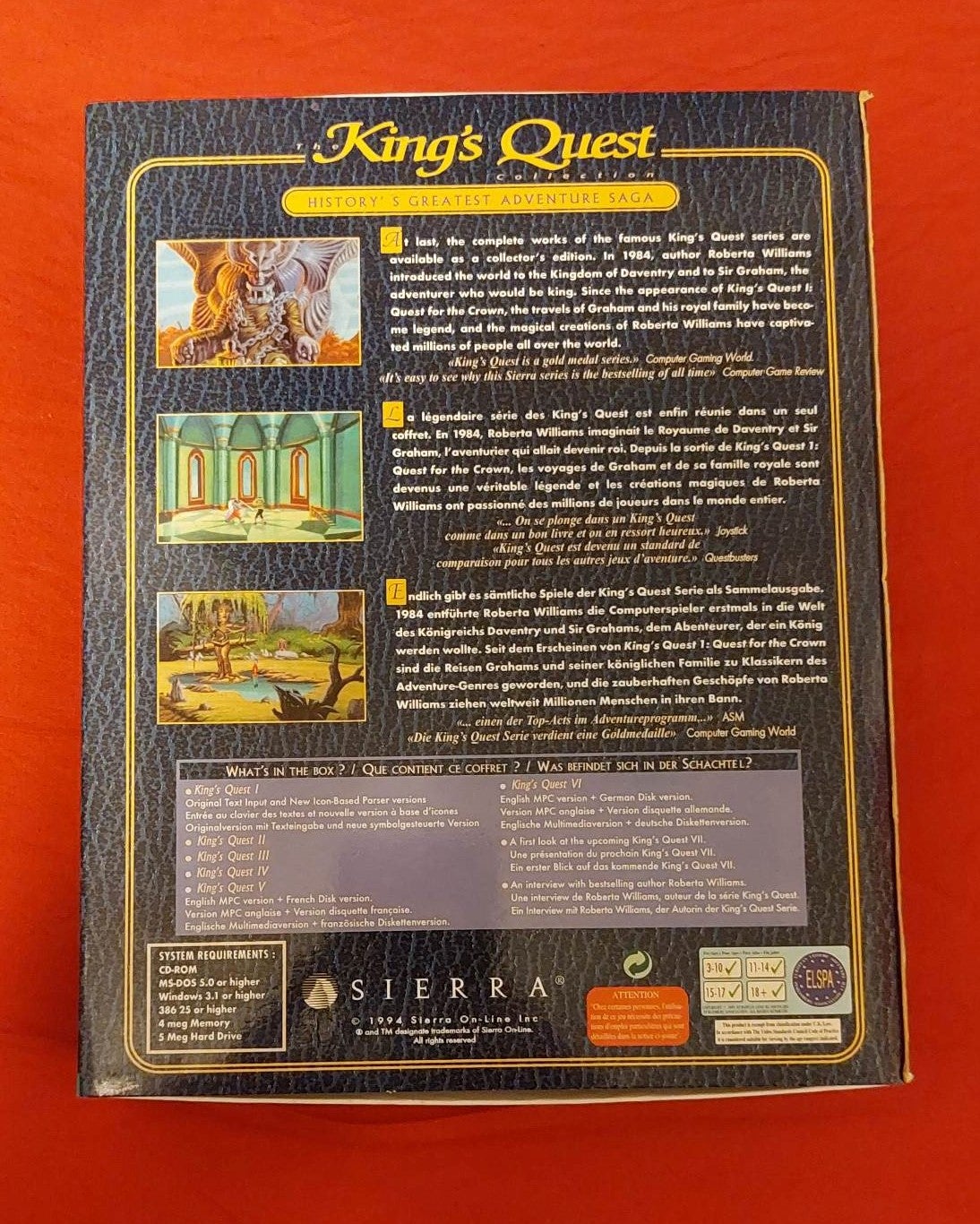 King's Quest Collector's Edition 1-6, til pc, adventure