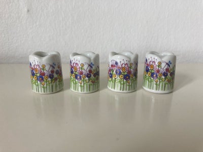 Porcelæn, Funny design, Mini lysestager til kertelys, Funny design, made in Germany. 
Billede 1-4 Fr