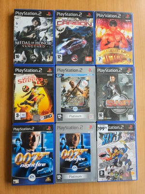 Div. PS2 spil, PS2, 


9 x Sony Playstation 2 spil i kassette sælges.


De er alle inkl. manual pånæ
