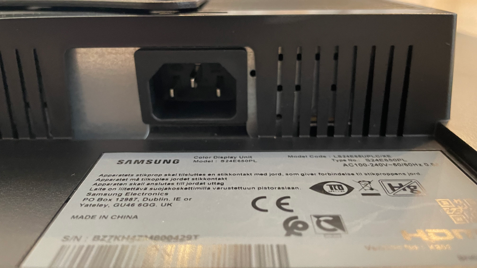 Samsung, S24E650/S24E450, 24 tommer