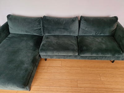 Chaiselong, velour, anden størrelse , Biva, Hej.

Vi sælger vores sofa da vi har fået ny.
Det eneste