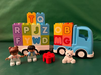 Lego Duplo, 10421, Lego duplo 10421 - alfabetvogn
Bogstaverne fra A-Z er der. Den hvide flade plade 