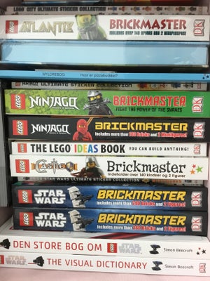 Lego Exclusives, Masser af Lego bøger, ubrugte. Nogle med klistermærker, andre med klodser og minifi