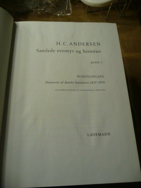 H C Andersen samlede eventyr og historier, H.C.Andersen,