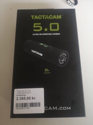 Andet, Tactacam 5.0, Brugt 2 gange. Med fjernbetjening og montage til haglgevær
