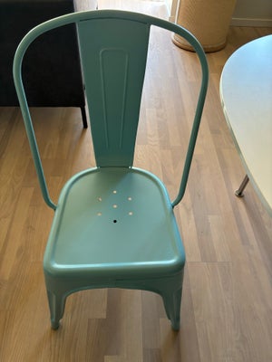 Spisebordsstol, Jern, Spisestue stol sælges, den er turkisblå og pæn.