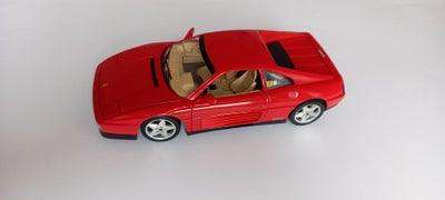 Modelbil, Ferrari 348 TB Kit, skala 1/18, Ferrari 348 TB Kit fra Bburago rød 1/18 med org.æske. Fejl