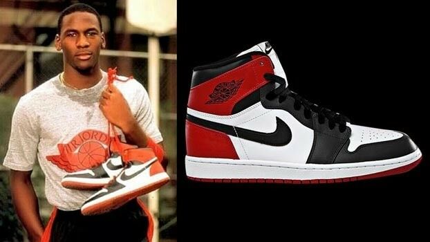 Sneakers, Air Jordan 1 “Black Toe”, str. 41