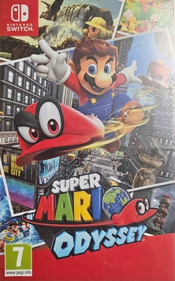 Super Mario Odyssey, Nintendo Switch, Sælger lidt brugt Super Mario Odyssey Nintendo Switch. Den fej