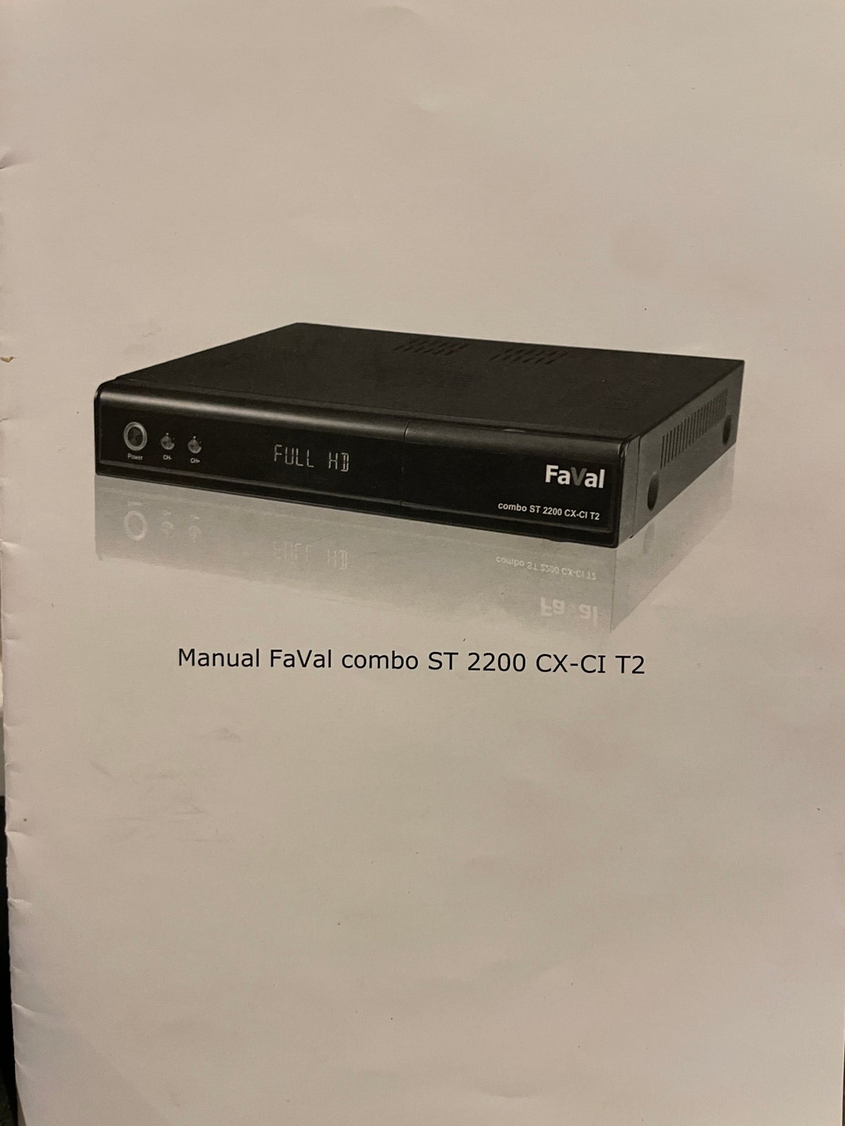 DVB-S2/T2 - HDTV-Receiver, FaVal, Combo ST 2200 CX-CI T2