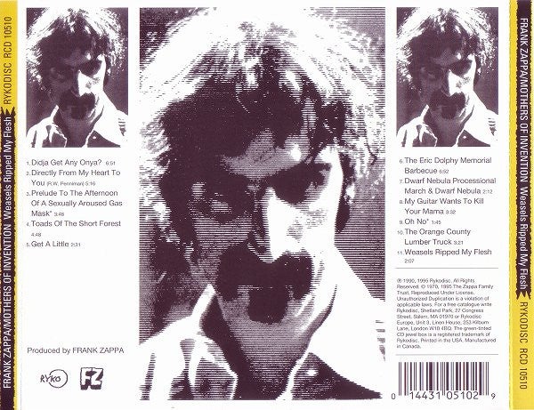 FRANK ZAPPA / THE MOTHERS OF INVENTION: Weasels Ripped My
