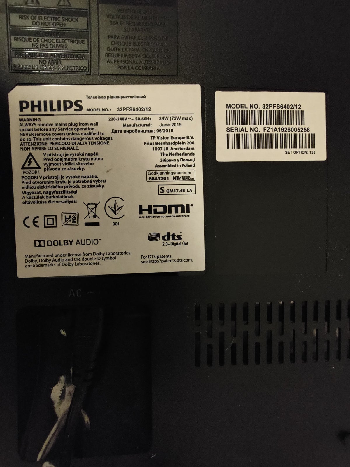 LED, Philips, 32PFS6402/12