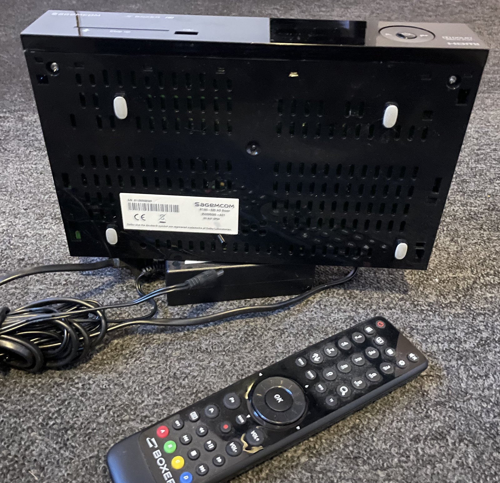 Boxer/Norlys Digital DVB-T2 receiver, Sagemcom,
