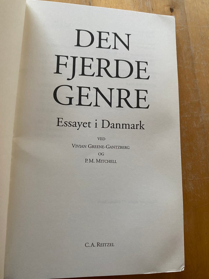 Den fjerde genre, Greene-Gantzberg m.fl., emne: