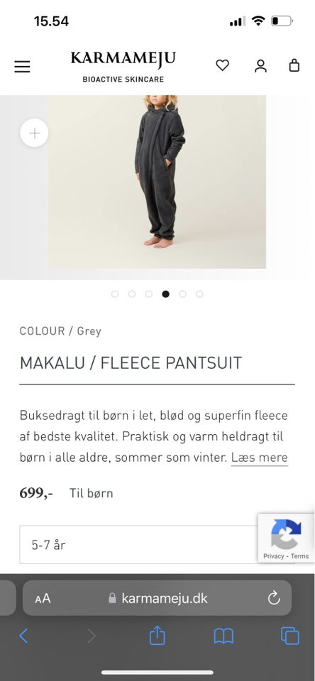 MAKALU FLEECE PANTSUIT, Karmameju dba.dk – Køb og Salg af Nyt og Brugt